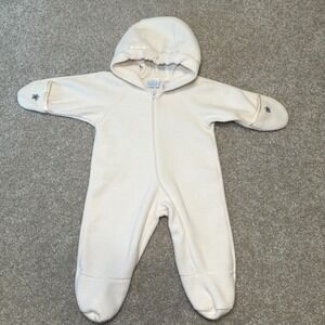 Beatrix Potter Collection Baby Fleece Footed Pajamas Snowsuit Cream 0-6 M Vtg